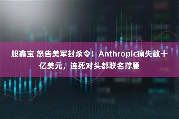 股鑫宝 怒告美军封杀令！Anthropic痛失数十亿美元，连死对头都联名撑腰