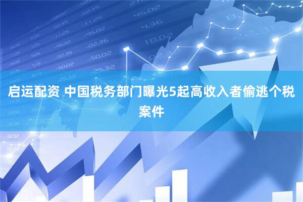 启运配资 中国税务部门曝光5起高收入者偷逃个税案件
